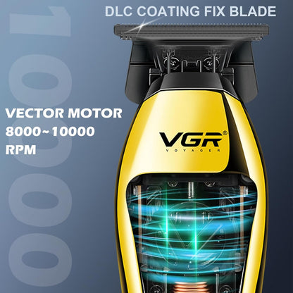 VGR V-994 Makine Profesionale – Motor 10,000 RPM, Teh DLC T-Blade, Zero Gapped, 150 Min Përdorim, Karikues Dock dhe Valixhe Udhëtimi