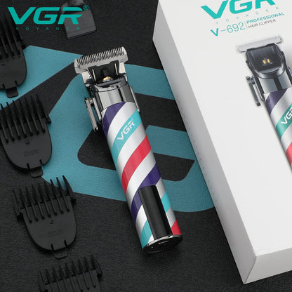 VGR V-692 – Trimmer Profesional për Flokë & Mjekër me Bateri 2000mAh