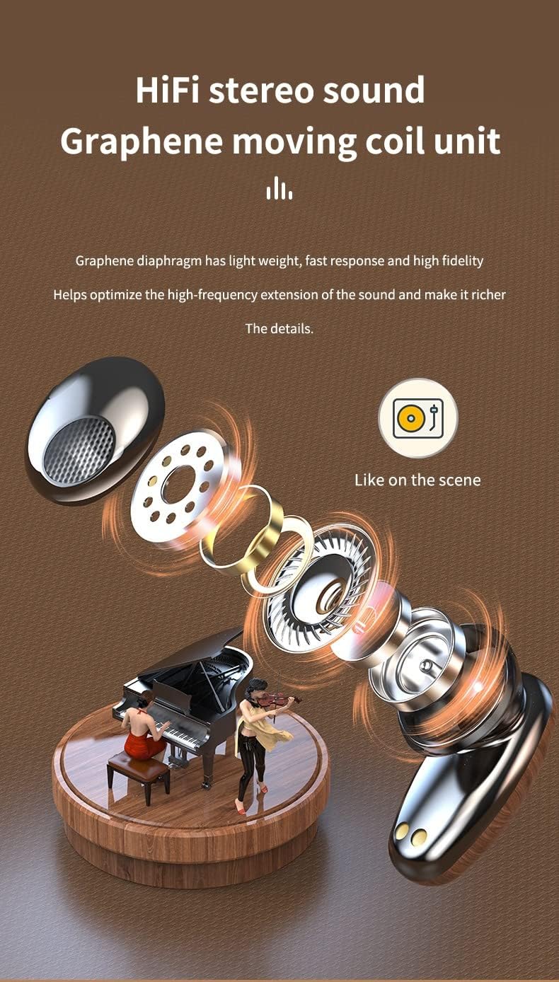 Dëgjues Pa Tela M35, Bluetooth Earphones, Kontroll me Prekje & Auto Pairing