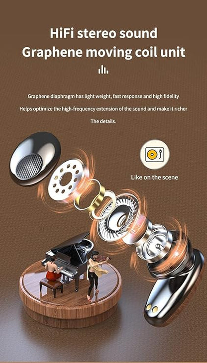 Dëgjues Pa Tela M35, Bluetooth Earphones, Kontroll me Prekje & Auto Pairing