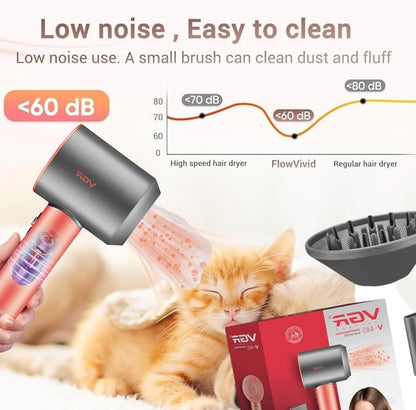 VGR V-440 - Tharëse Profesionale Flokësh me Motor BLDC 110,000 RPM – 1400W, Teknologji Ioni dhe Mbrojtje nga Mbinxehja