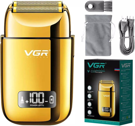 VGR V-338 – Rrojë Profesionale me 2 Folie, e Rikarikueshme me Motor të Fuqishëm dhe Bateri 1400mAh