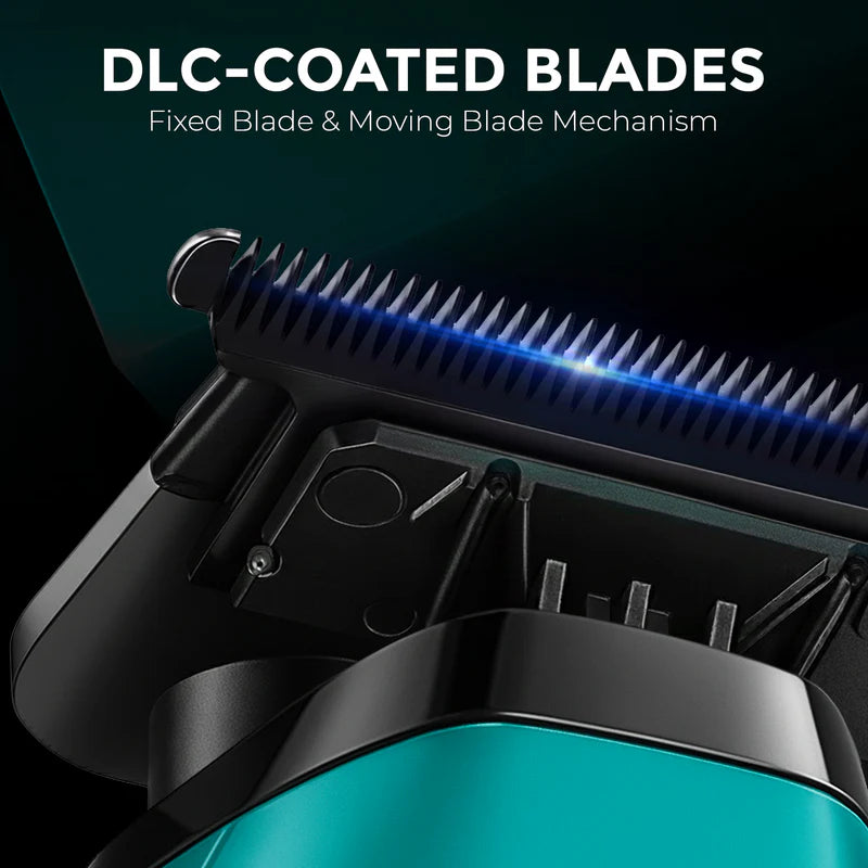 VGR V-035T Professional Hair Trimmer – 9000 RPM Vector Motor, DLC Blades, LED Display & USB-C Charging