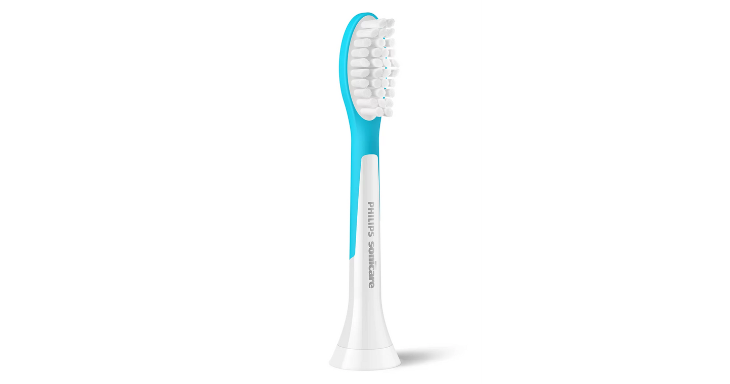 Philips Sonicare For Kids (7+) 2-Pack Brush Heads  – Koka Zëvendësuese për Furçë Elektrike, Pastrim i Butë & Mbrojtje nga Kariesi