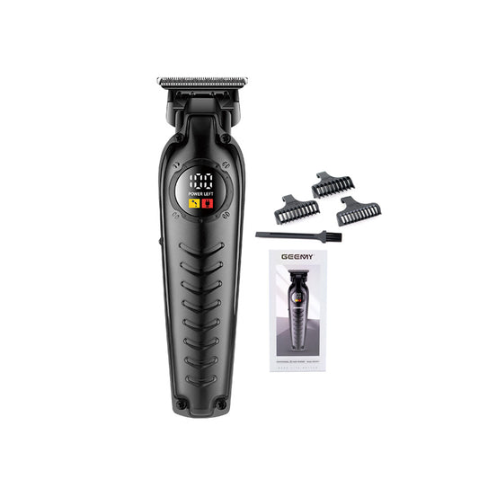 Geemy GM-8071 – Zero e Fuqishme, Prerje Precize, Motor 6800RPM, Teh Inox, 240 Min Përdorim, Pa Zhurmë, USB Rikarikim