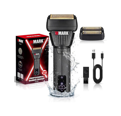 WMARK NG-7982 Electric Foil Shaver – Professional Men's Electric Razor 9000 RPM, Titanium Floating Blades, IPX6 Waterproof, USB-C