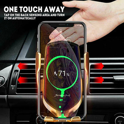 Mbajtës dhe Karikues Wireless për Veturë me Sensor të Mençur – 10W me Kapje Automatike