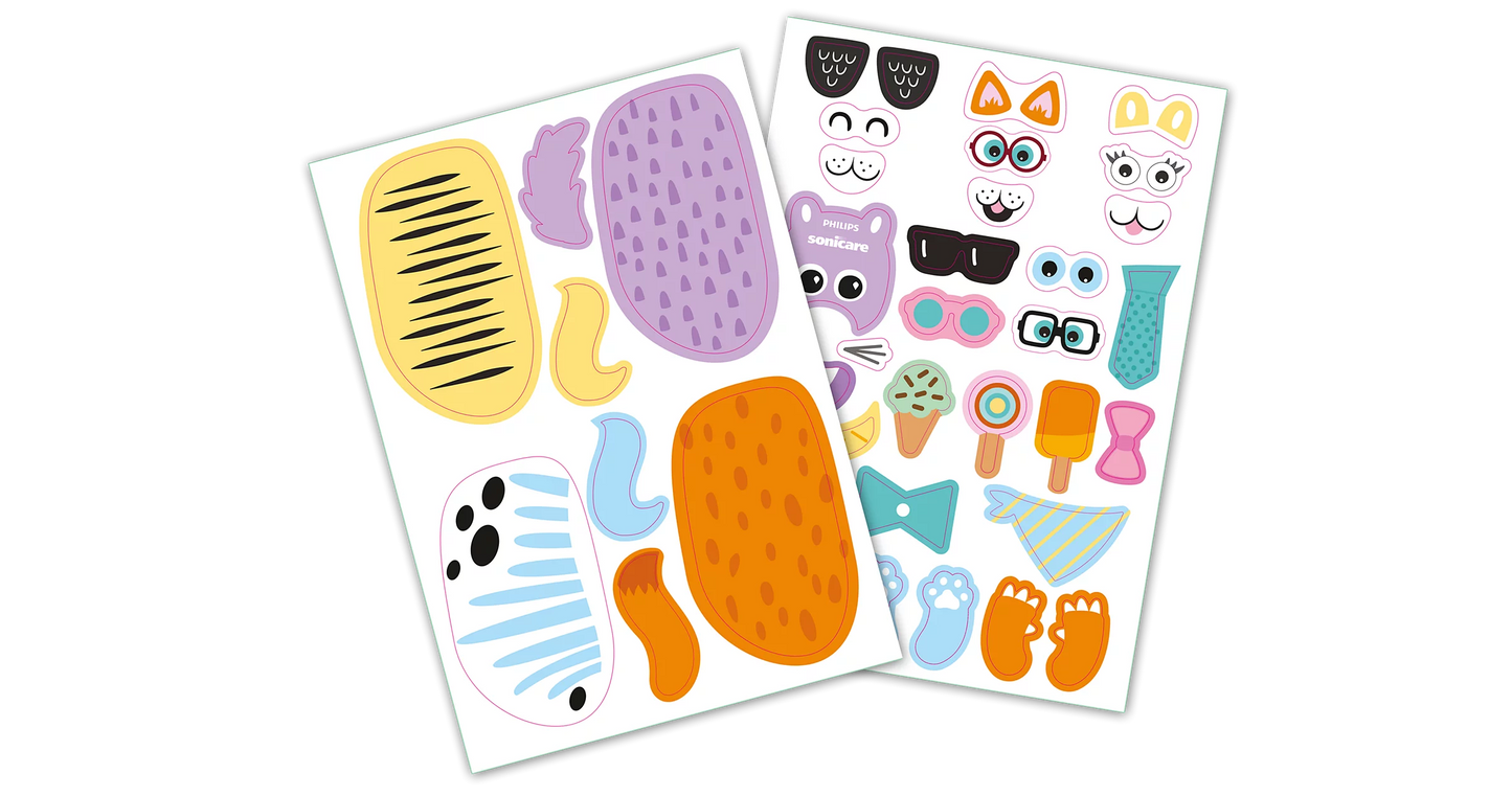 Philips Sonicare For Kids Design a Pet Edition – Furçë Elektrike për Fëmijë me Mbrojtje nga Kariesi & Stickera Argëtuese