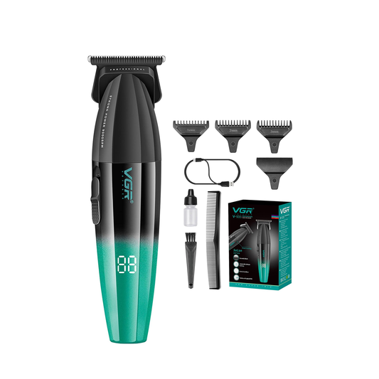 VGR 906 – Trimmer Zero Gap me 9000RPM, Teh DLC carbon steel T-Blade