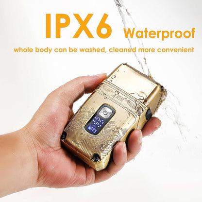 VGR V-649 Set Profesional për Meshkuj – Trimmer Flokësh, Rroje Elektrike, Foil Shaver & T-Liner | Triple Blades, Pa Kabllo, Ngarkim i Shpejtë