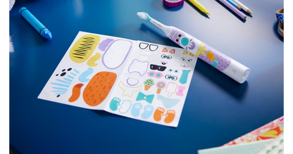 Philips Sonicare For Kids Design a Pet Edition – Furçë Elektrike për Fëmijë me Mbrojtje nga Kariesi & Stickera Argëtuese