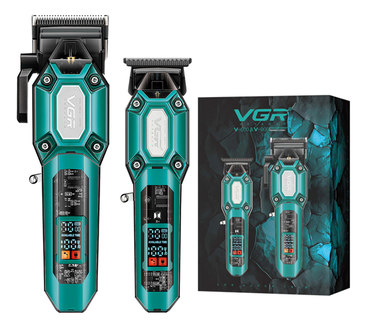 VGR V-600 & V-900 – Makina Profesionale për Flokë & Mjekër me 7000 RPM, 200 Min Bateri dhe Tehë Ceramic Titanium