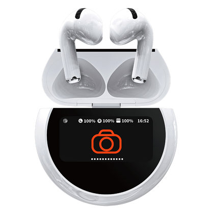 A15 Pro TWS Earphones – Full Touch Screen, ENC Noise Cancelling, Bluetooth 5.4, LED Digital Display & Pure Bass