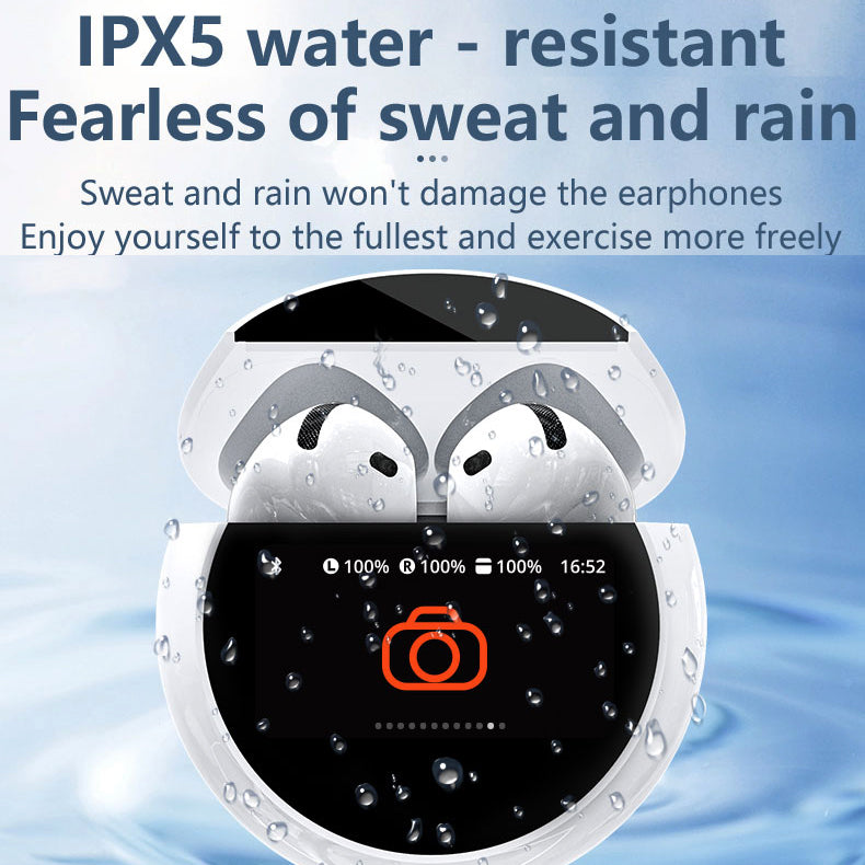 A15 Pro TWS Earphones – Full Touch Screen, ENC Noise Cancelling, Bluetooth 5.4, LED Digital Display & Pure Bass
