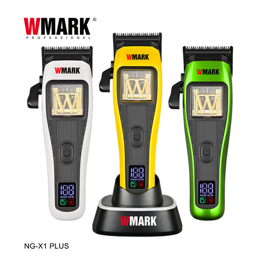 WMARK NG-X1 Plus – Makinë Profesionale për Prerje Flokësh me Motor Maglev Vector 10,000 RPM