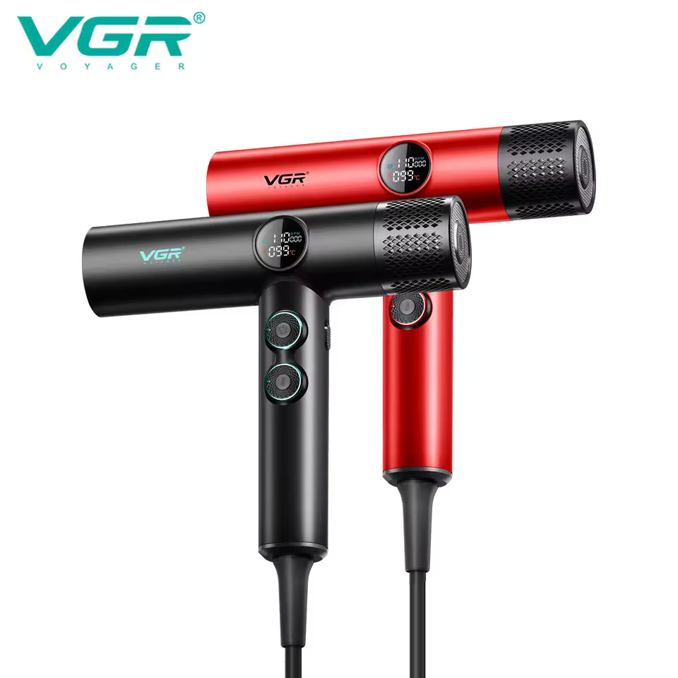 VGR V-401 Professional Hair Dryer – 110,000 RPM BLDC Motor, Negative Ion Hair Dryer për Sallone & Shtëpi