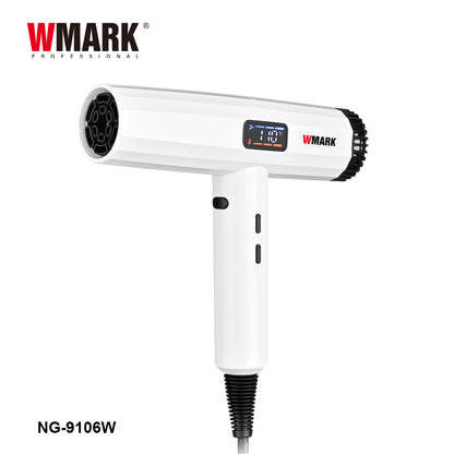 WMARK NG-9106W Professional Hair Dryer – 110,000 RPM DC Motor, 3 Speeds & 3 Heat Levels