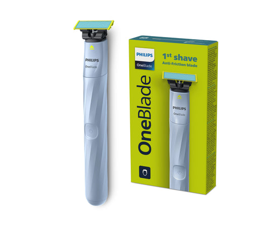 Philips OneBlade QP1324/20 First Shave – Trimmer & Shaver për Fillestarë me Anti-Friction Blade, Wet & Dry, Rechargeable