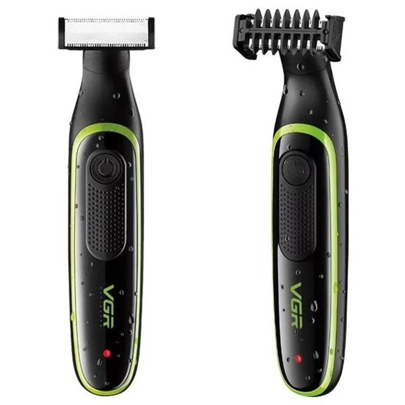 VGR V-017 Waterproof Electric Shaver – Makinë Rroje Profesionale me USB Rechargeable, IPX5 Waterproof