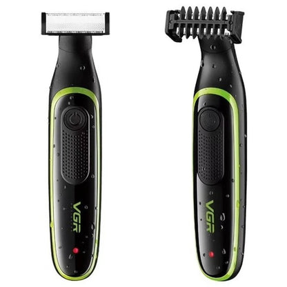 VGR V-017 Waterproof Electric Shaver – Makinë Rroje Profesionale me USB Rechargeable, IPX5 Waterproof
