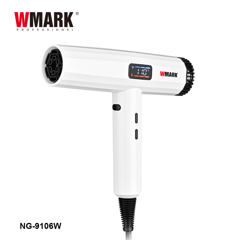 WMARK NG-9106W Professional Hair Dryer – 110,000 RPM DC Motor, 3 Speeds & 3 Heat Levels