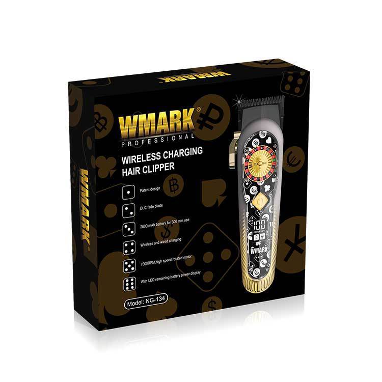 WMARK NG-134 Trimmer Profesional pa Tela, Masakër Saloni me LED dhe 440C Precision Blades