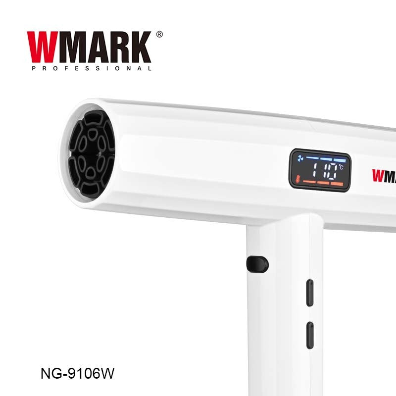 WMARK NG-9106W Professional Hair Dryer – 110,000 RPM DC Motor, 3 Speeds & 3 Heat Levels