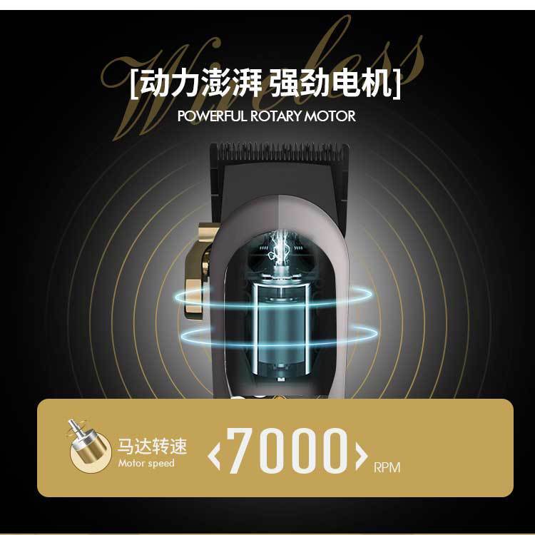 WMARK NG-134 Trimmer Profesional pa Tela, Masakër Saloni me LED dhe 440C Precision Blades