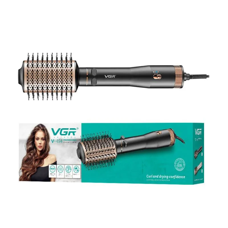 VGR V-494 Generic Hair Dryer Brush – Complete Styling Tool për Flokë të Bukur dhe Profesionale në Shtëpi