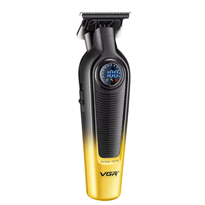 VGR V-996 – Makinë Profesionale Rroje pa Kabull me Ekran LED, Teh Titanium & Qeramik, 7000 RPM, Bateri 2000mAh