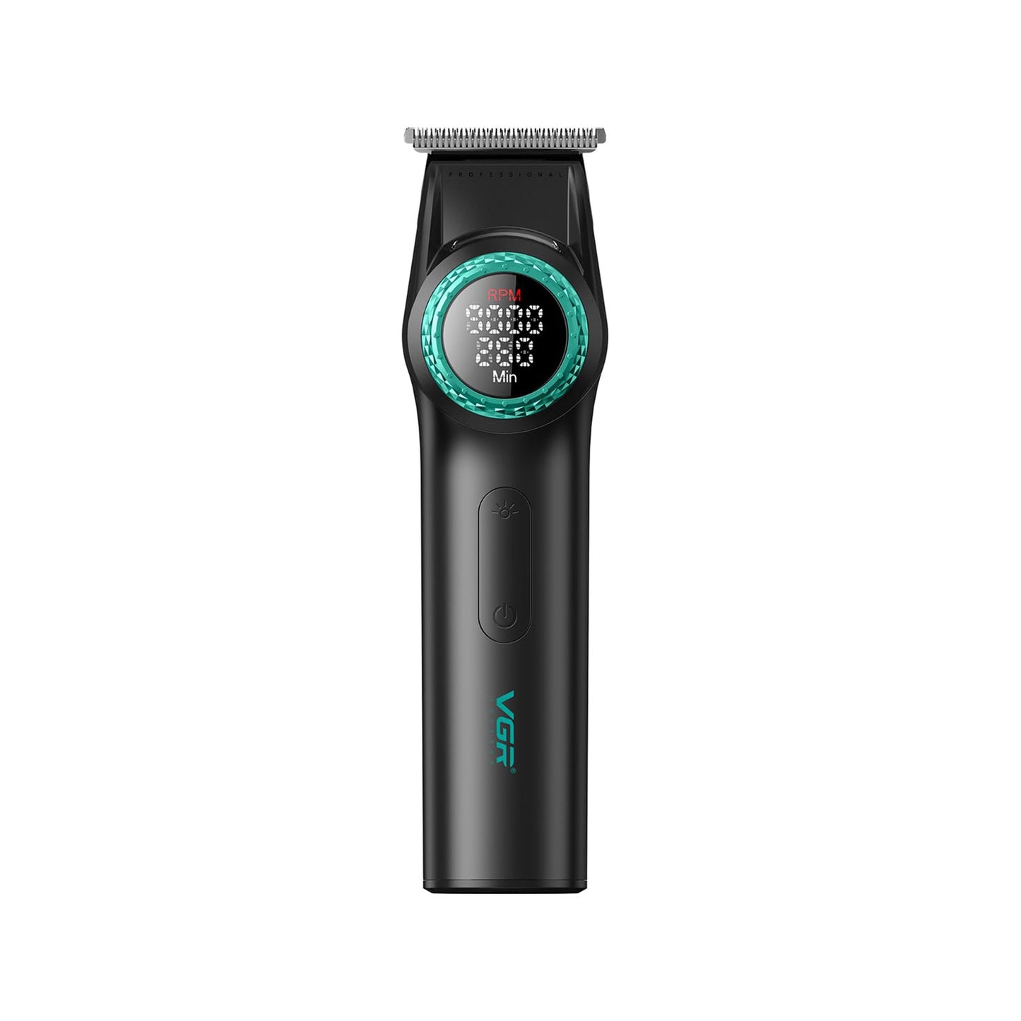 VGR V-977 – Makinë Profesionale për Qethje me Teh T-Formë, Motor 8000 RPM, 21 Shpejtësi, Ekran LED dhe Bateri 2500mAh