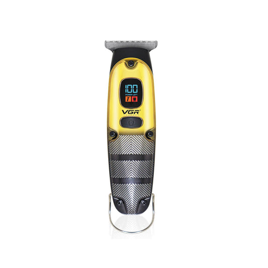 VGR V-981 – Makineri Profesionale për Qethje me Teh T-Formë Zero Gap, Turbo Mode dhe Ekran LED, 150 Min Përdorim