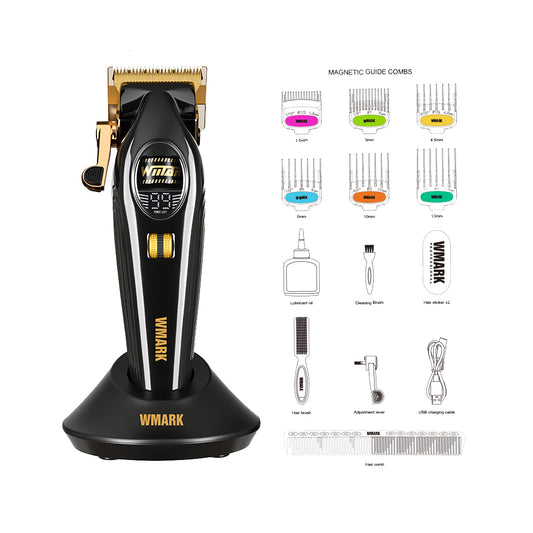 WMARK NG-V2 Professional Hair Clipper – BLDC Motor 7000–9000 RPM, Fade Blade + Ceramic
