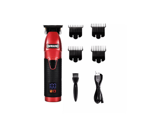 WMARK NG-318 Professional Detail Trimmer – Digital Display Cordless T-Blade Hair Clipper 0.1mm Outliner