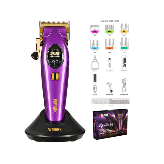 WMARK NG-V2 Professional Hair Clipper – BLDC Motor 7000–9000 RPM, Fade Blade + Ceramic
