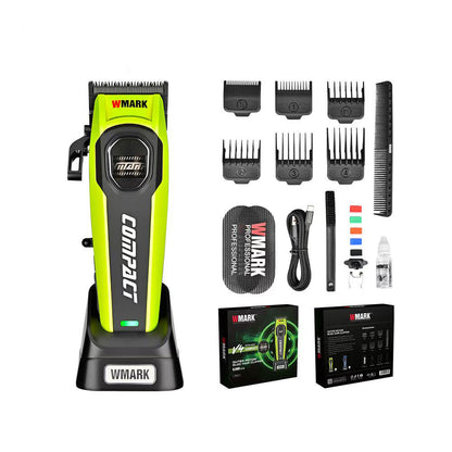 WMARK NG-V4 Professional BLDC Hair Clipper – 8000 RPM Cordless Hair Clipper with DLC Fade Blade, 3000mAh Battery & LED Light